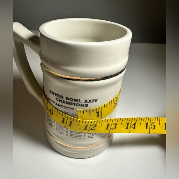 San Francisco 49ers Superbowl XXIV Champions Vintage‎ Stein Mug Tankard NFL 1989 - Picture 7 of 7